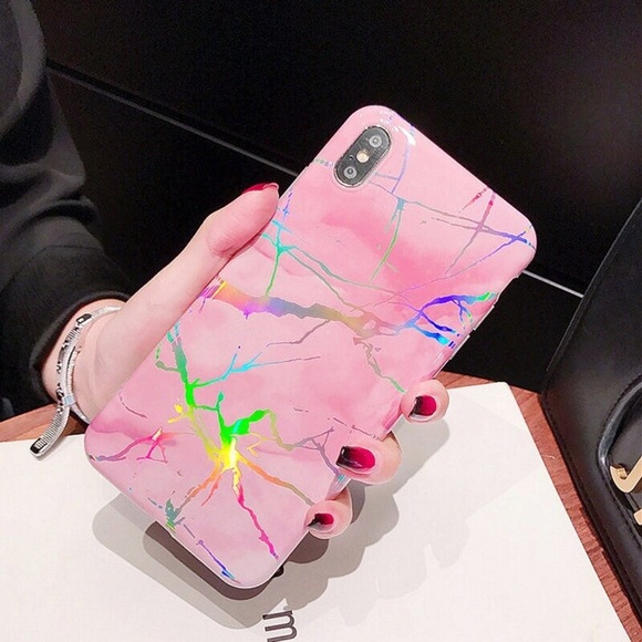 Accessories - NEW iPhone 7/8/Plus Laser effect Marble case